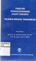 PANDUAN PENATALAKSANAAN GADAR THT